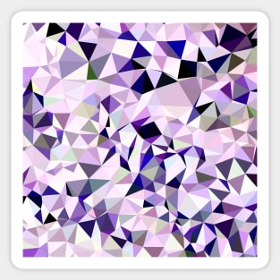 Blue Violet Abstract Low Polygon Background Sticker